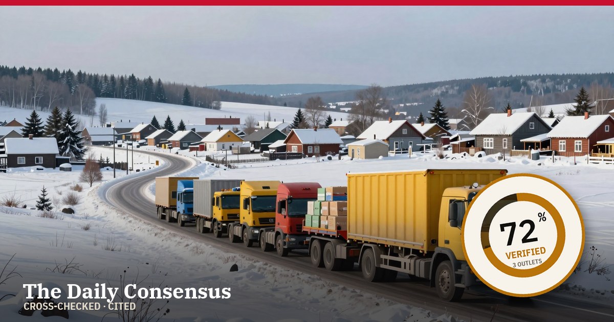 Share image: Aid Convoy Reaches Oleshky Amid Brief Truce Between Russia and Ukraine — 72% verified
