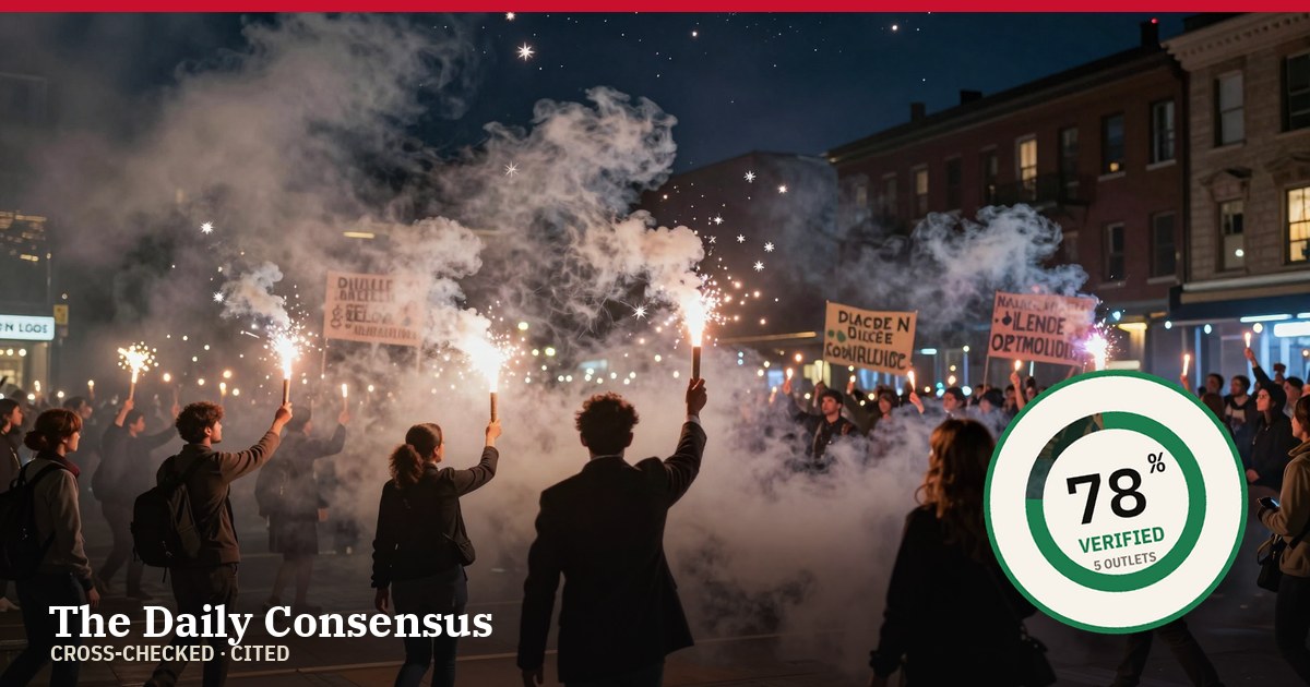 Share image: Albanian Opposition Disrupts Parliament with Smoke Flares Amidst Ongoing Protests — 78% verified