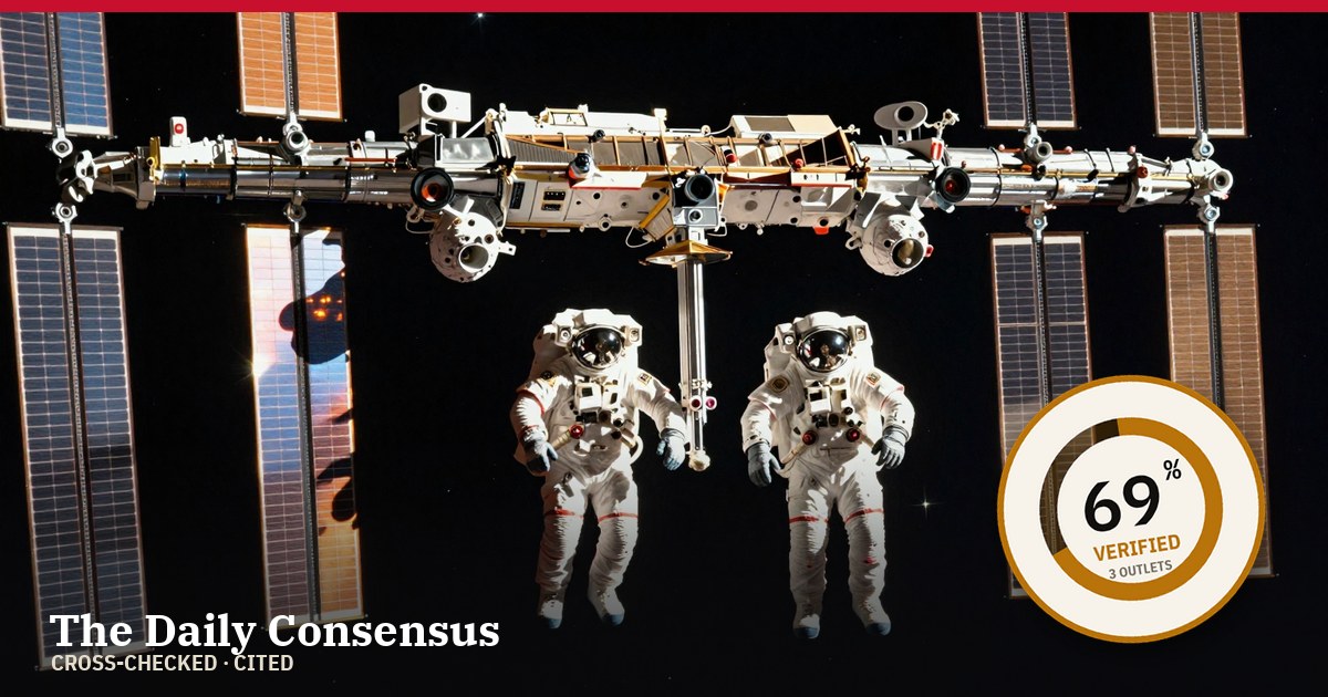 Share image: Astronauts Successfully Deploy New Solar Panels During Spacewalk — 69% verified