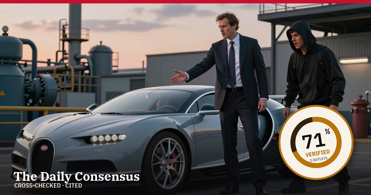 Share image: Bugatti Chief Pursues Car Thief, Offers Lift Home — 71% verified