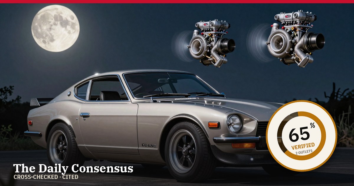 Share image: Classic Datsun 240Z Receives Twin-Turbo Boost and Carbon Fiber Upgrades — 65% verified