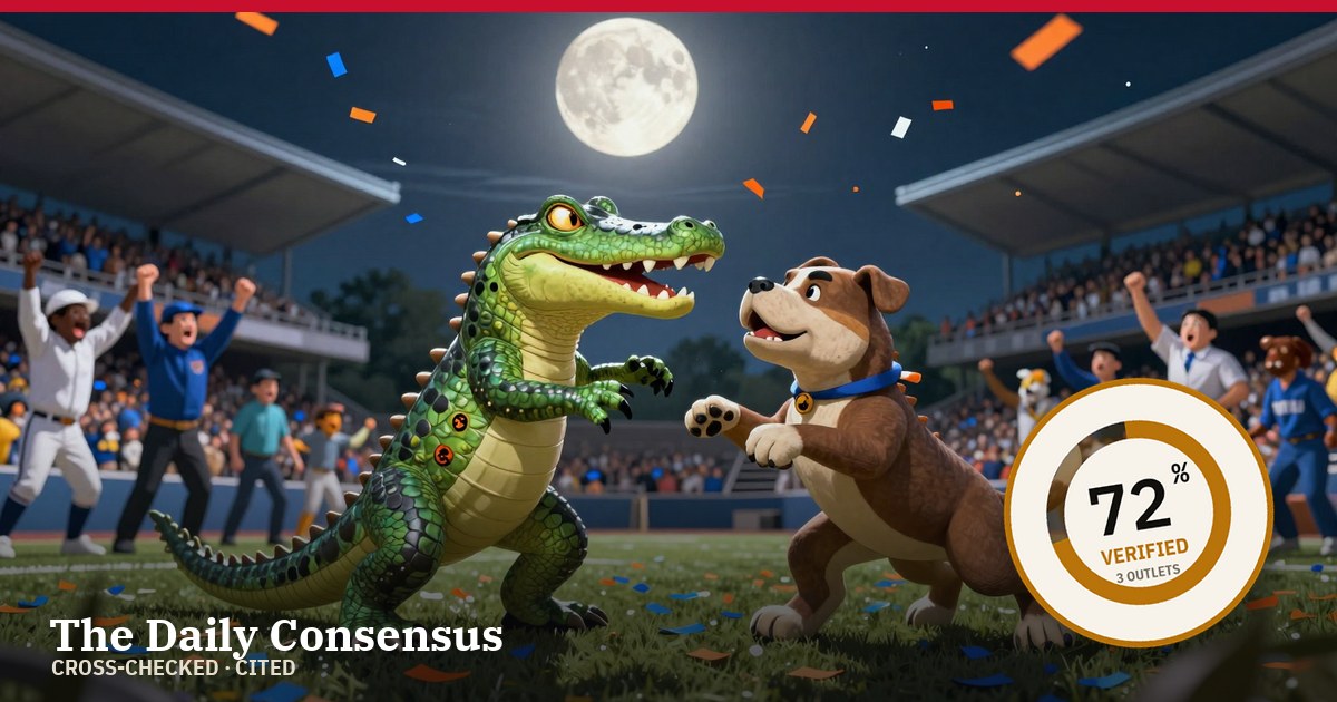 Share image: Florida Gators Face Georgia Bulldogs in High-Stakes College Football Match on Halloween — 72% verified