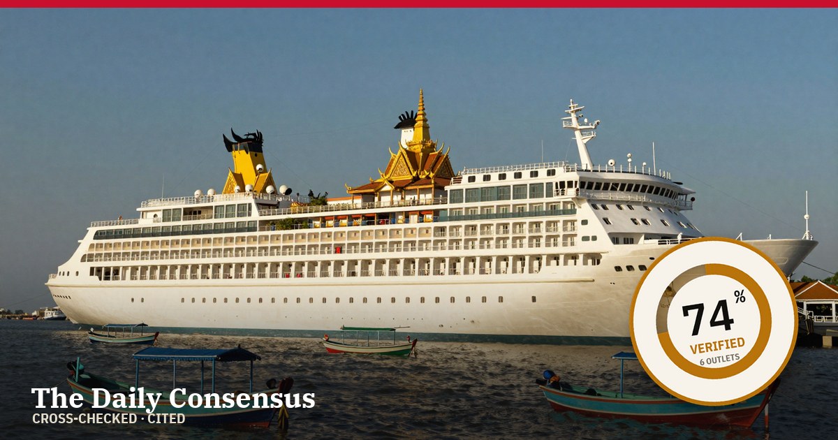 Share image: Luxury Cruise Odyssey Stranded in Cambodia Amidst Soaring Fuel Costs — 74% verified