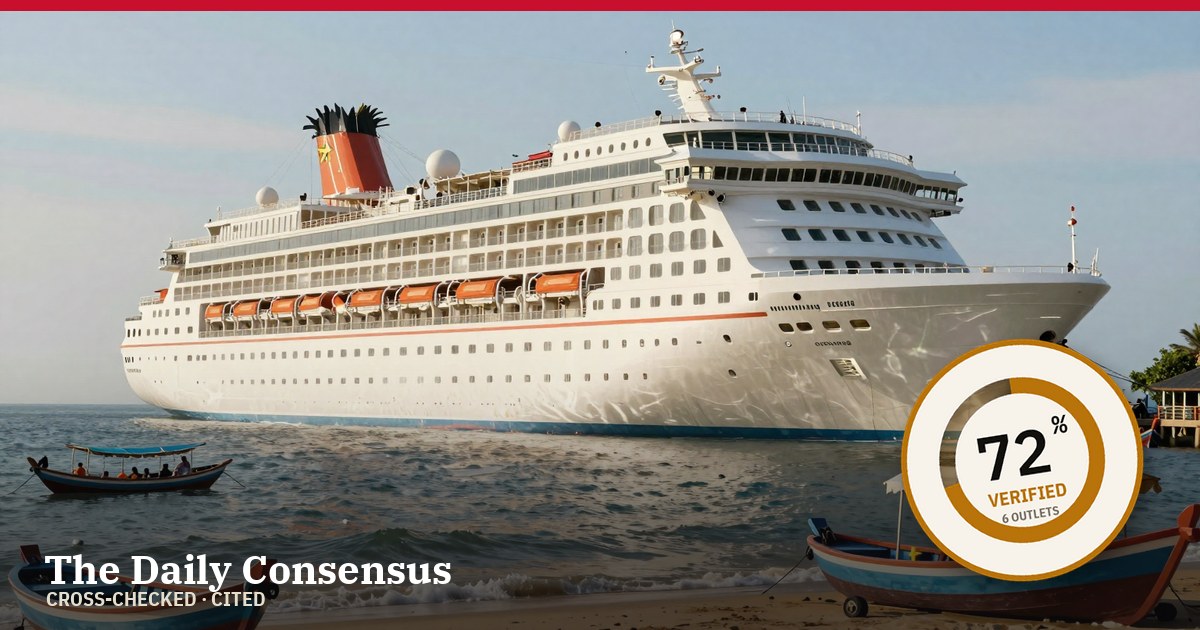 Share image: Luxury Cruise Stalled in Cambodia Amid Soaring Fuel Costs — 72% verified