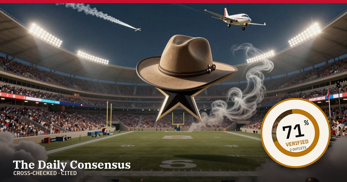 Share image: Military Pilot Offers Reward for Lost Stetson During UT Football Flyover — 71% verified