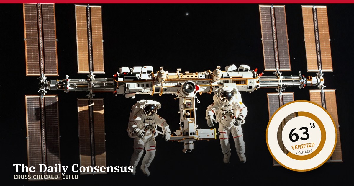 Share image: NASA Astronauts Complete Key Spacewalks for ISS Solar Array Upgrade — 63% verified