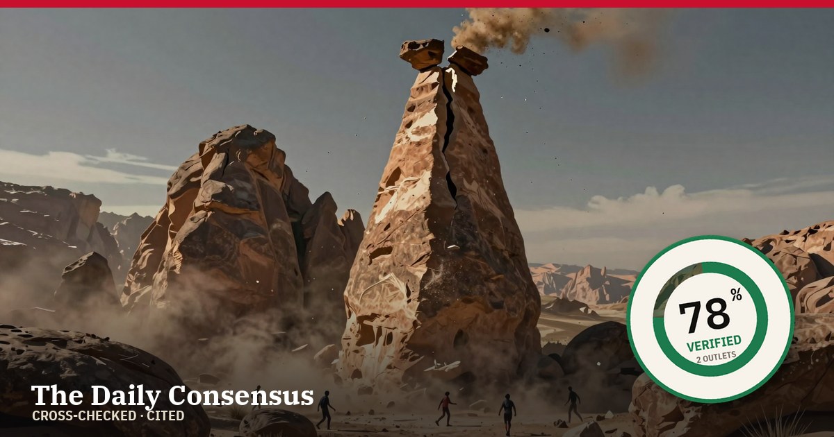 Share image: Rock Formation Collapse in Cappadocia Claims Two Lives, Five Injured — 78% verified