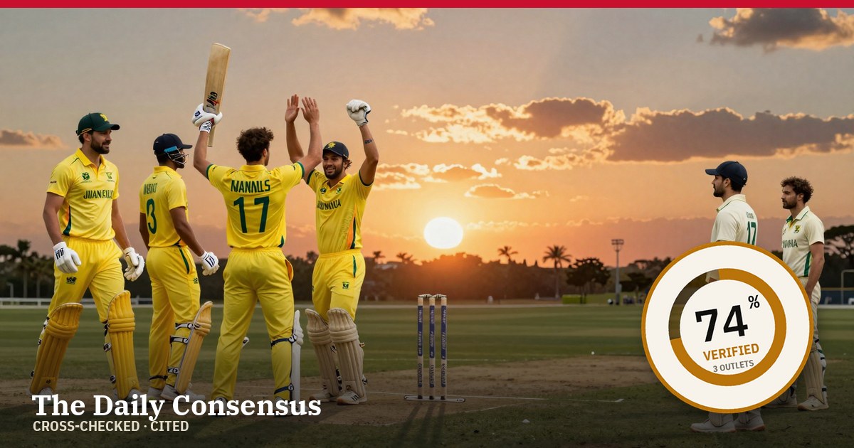 Share image: South Africa Triumph Over Australia in Third Test Match — 74% verified
