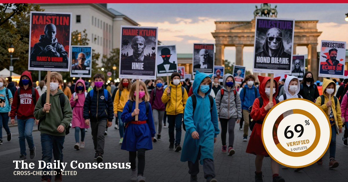 Share image: Thousands Rally Across Germany in Youth-Led Protests on Halloween — 69% verified