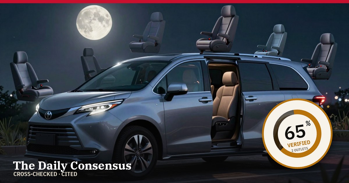 Share image: Toyota Recalls 228,000 Sienna Vans Due to Potential Safety Hazard — 65% verified