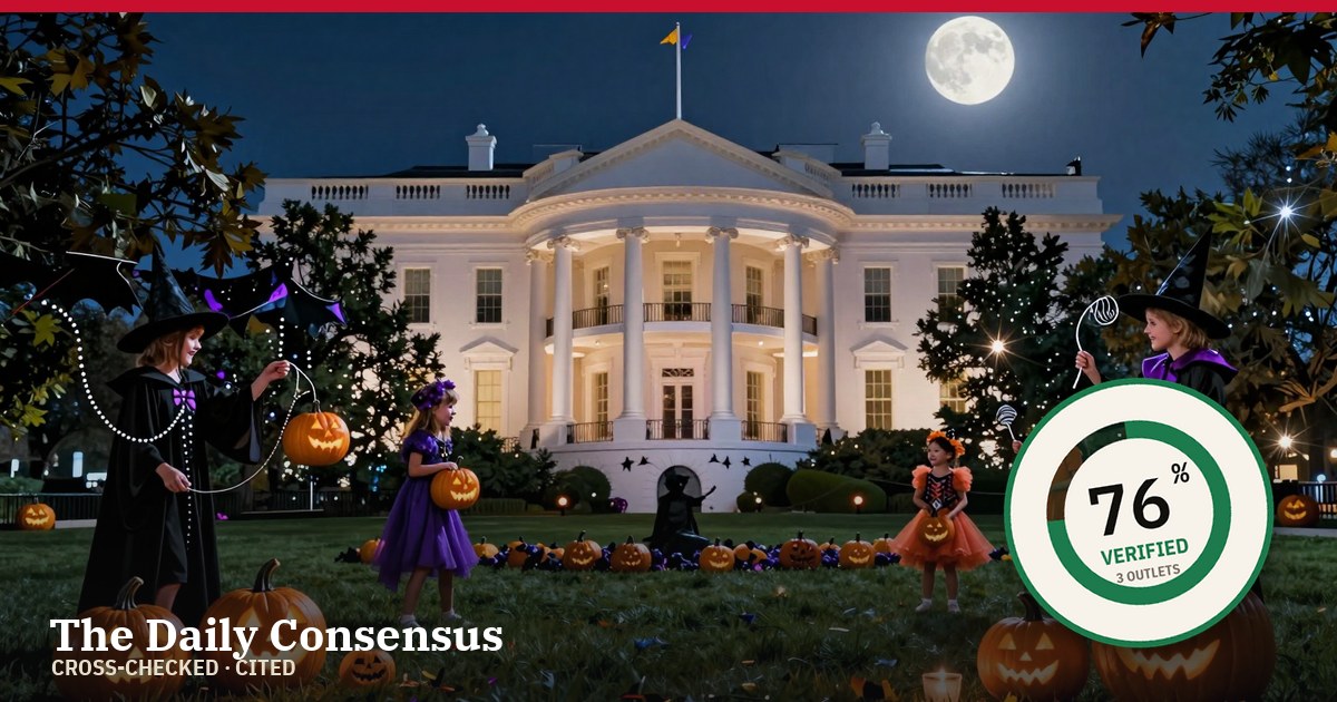 Share image: Trump Hosts Halloween Celebration at White House, Avoids Candy Head Faux Pas — 76% verified