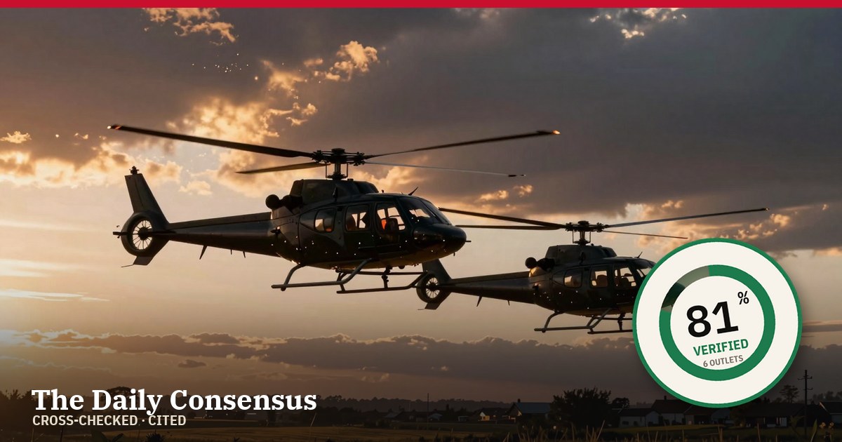 Share image: Two Helicopters Collide Midair Near Oregon Airport, Resulting in Three Fatalities — 51% verified
