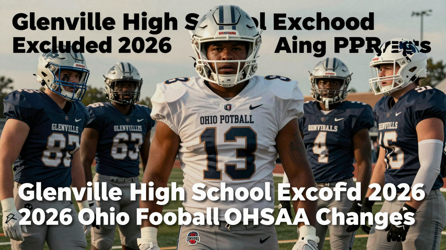 **Headline:** Glenville High School Excluded From 2026 Ohio Football Playoffs Amid OHSAA Changes (AI illustration)